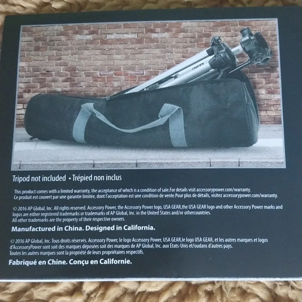USA GEAR S1 Expandable tripod case